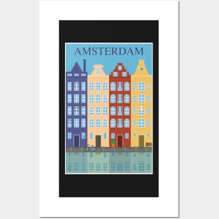 Amsterdam, Holland, Travel Poster Posters and Art